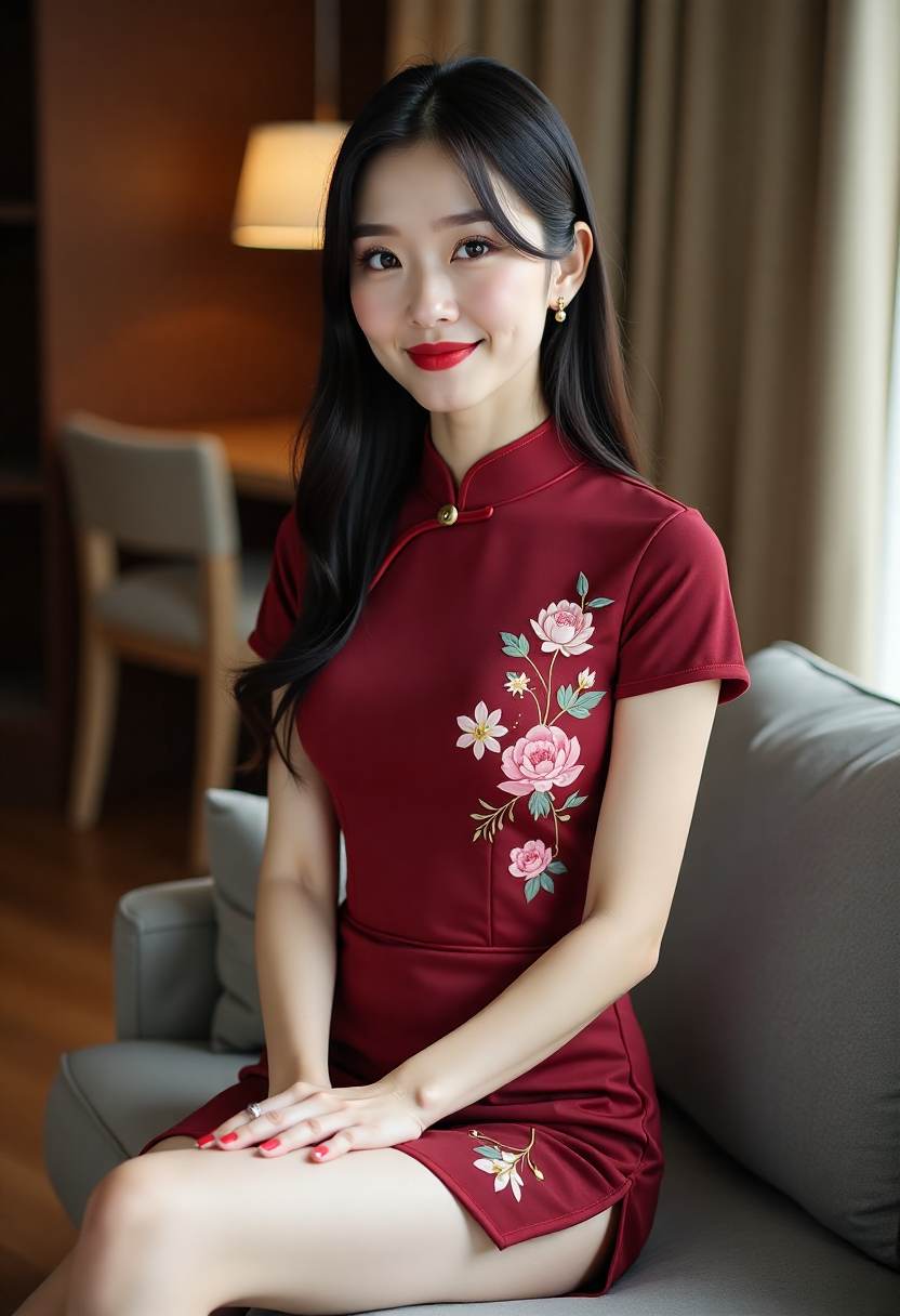 医院走廊里的年轻医生